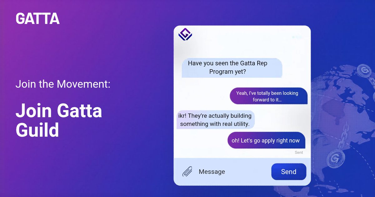GattaRewards's tweet photo. 📢 Announcement 

Something is coming for the connectors, creators, and community people and devs.

The Gatta Guild is almost here.

We’re opening up a new way for people to contribute to Gatta’s growth;  through community, content, partnerships, activations, and real ecosystem work.

Expect access, visibility, tokens, rewards, and contribution pathways tied to impact.

Applications open soon.

Follow us and stay close. 👀

Learn more: https://t.co/0EDl1nkg92