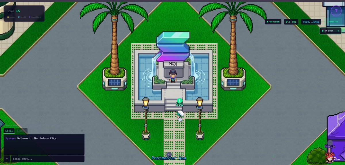 PlaySolCity's tweet photo. Solana City looks like a game 🎮

Feels like a game

But it is a Social hub on @solana with transactions/actions acessed via NPCs

All on-chain using @magicblock
 
Public testing in the final days of Frontier Hackathon by @colosseum
 
Join us! Tests open soon 😎 https://t.co/lUQseRXBjh