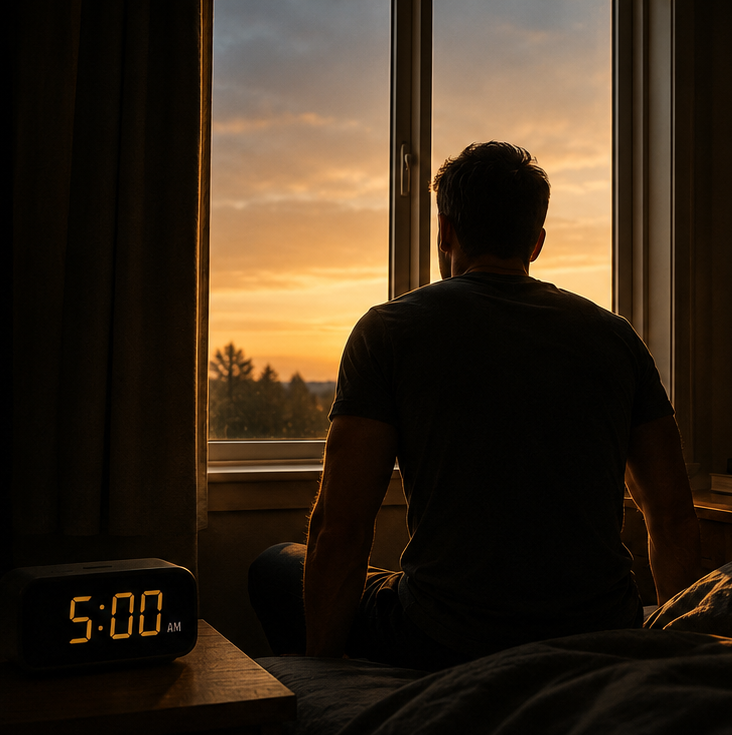 Mren90's tweet photo. 'Wake up at 5am' is the worst advice in self-development.

Not because early rising is bad.

Because it's being sold as universal — and the science says it's anything but.

Here's what the research actually says about peak productivity timing: https://t.co/blo2BmpToL