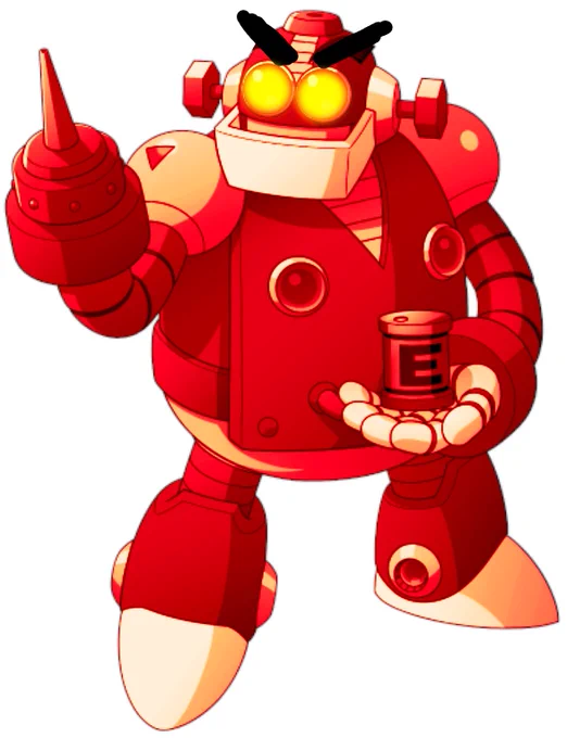 Dr. Wily: MUAHAHA! Feast your eyes, Mega Man! This is my newest evil creation, Evil Auto! He will STEAL bolts from you!