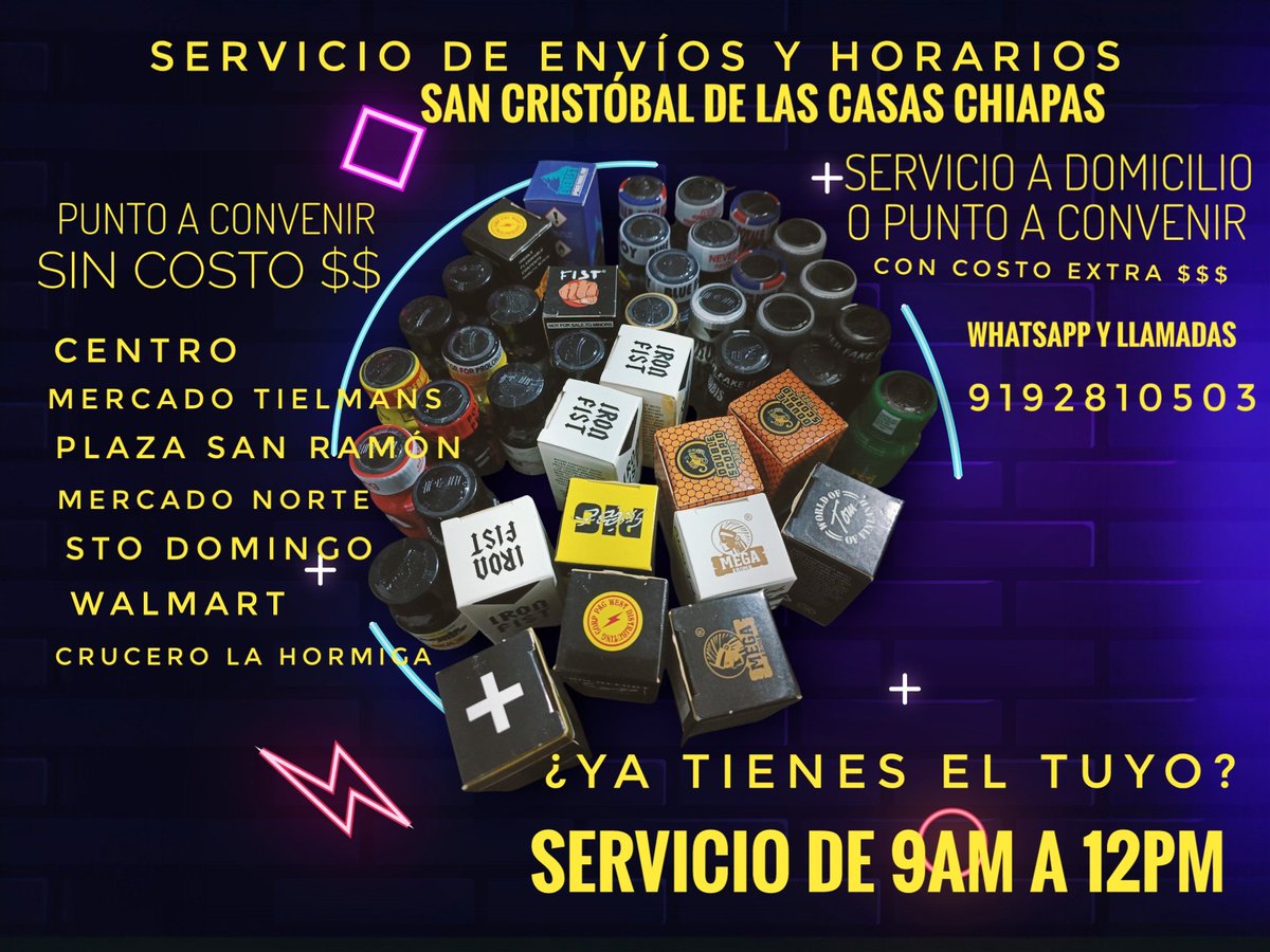M30Tobal's tweet photo. Buenas noches reyes, hemos vuelto con nuevas esencias de buena calidad,fuerza y durabilidad, entregas inmediatas en cualquier parte de la ciudad de S.C.L.C
¿YA TIENES EL TUYO?
MULTIPLICA TU PLACER CON UN BUEN POPPERS. https://t.co/DLa3Kmysbb