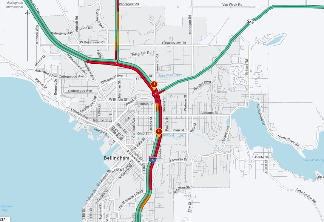 WSDOT North tweet media