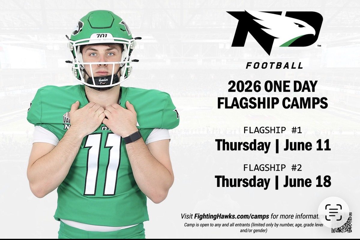 TurnerZink's tweet photo. Thank you @TrevorOlson62 for the invite to the Flagship Camp at the University of North Dakota!

Going to be a really productive offseason
@Coach_KramerFB https://t.co/sjk0RSXTcs