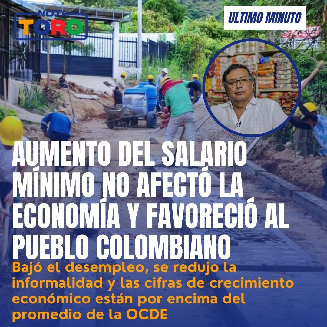 Los "analistas" de la derecha volvieron a quedar mal. 

Aumento del salario mínimo no afectó la economía y favoreció al pueblo Colombiano 

notitoro.com/minimo-no-afec…