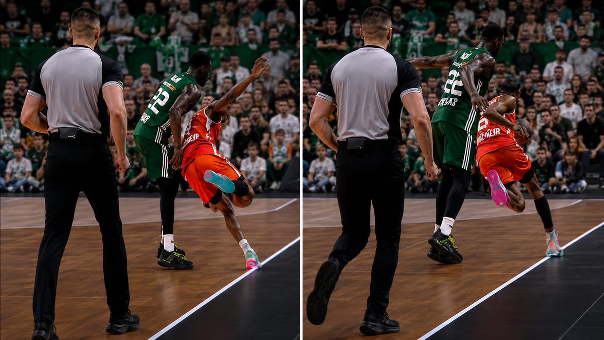 CONTROVERSIAL ending in the Panathinaikos vs Valencia game and the foot-on-the-line decision: Was Panathinaikos robbed? #paobc