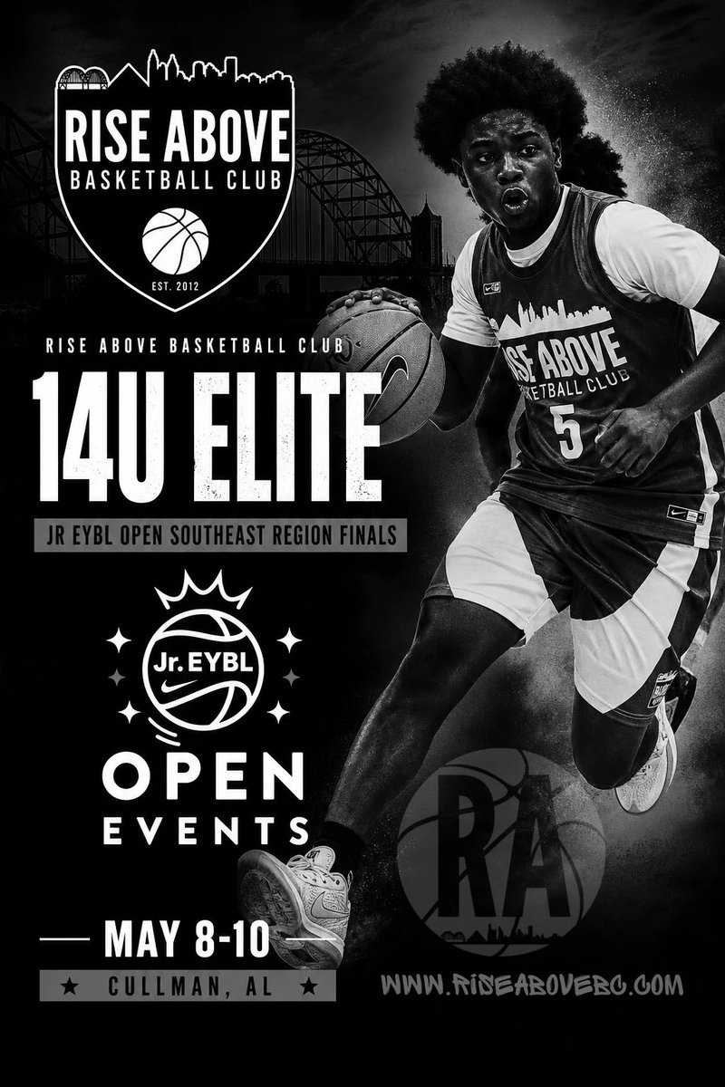RiseAboveBC's tweet photo. 14U Elite will complete their spring season this weekend at the Jr EYBL Open Southeast Region Final in Cullman, AL. Good luck, fellas!

#RABC⬆️ https://t.co/gdhIRLHZMZ