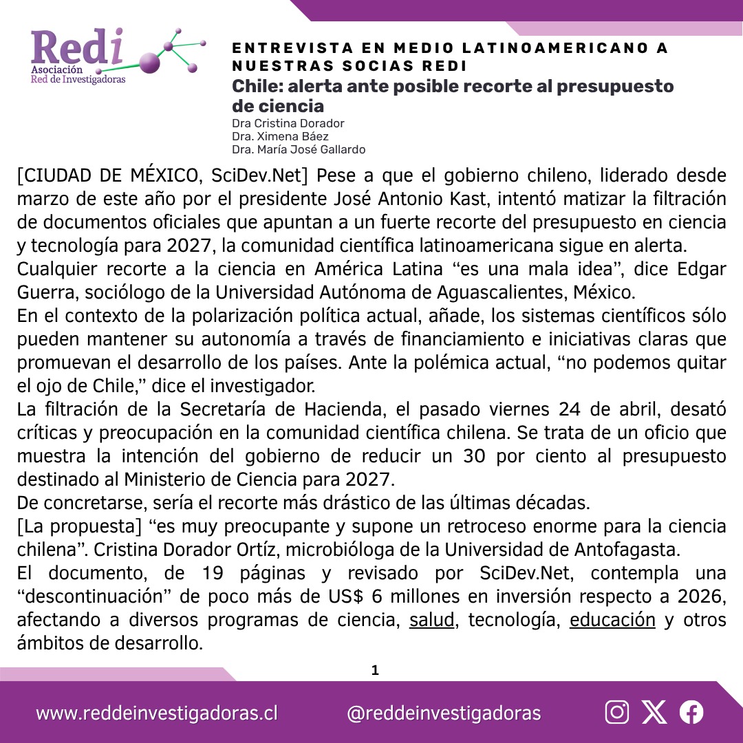 Asociación Red de Investigadoras tweet media