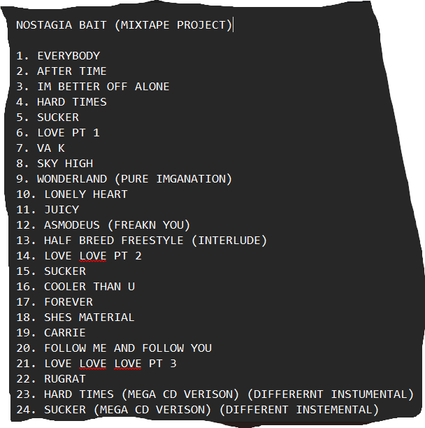MintySSBU's tweet photo. For a hot minute I've want to get into music making and had this idea to start on a album project where all the songs are covers/or sample a old existing song in some way. https://t.co/vhTMW4BYxy