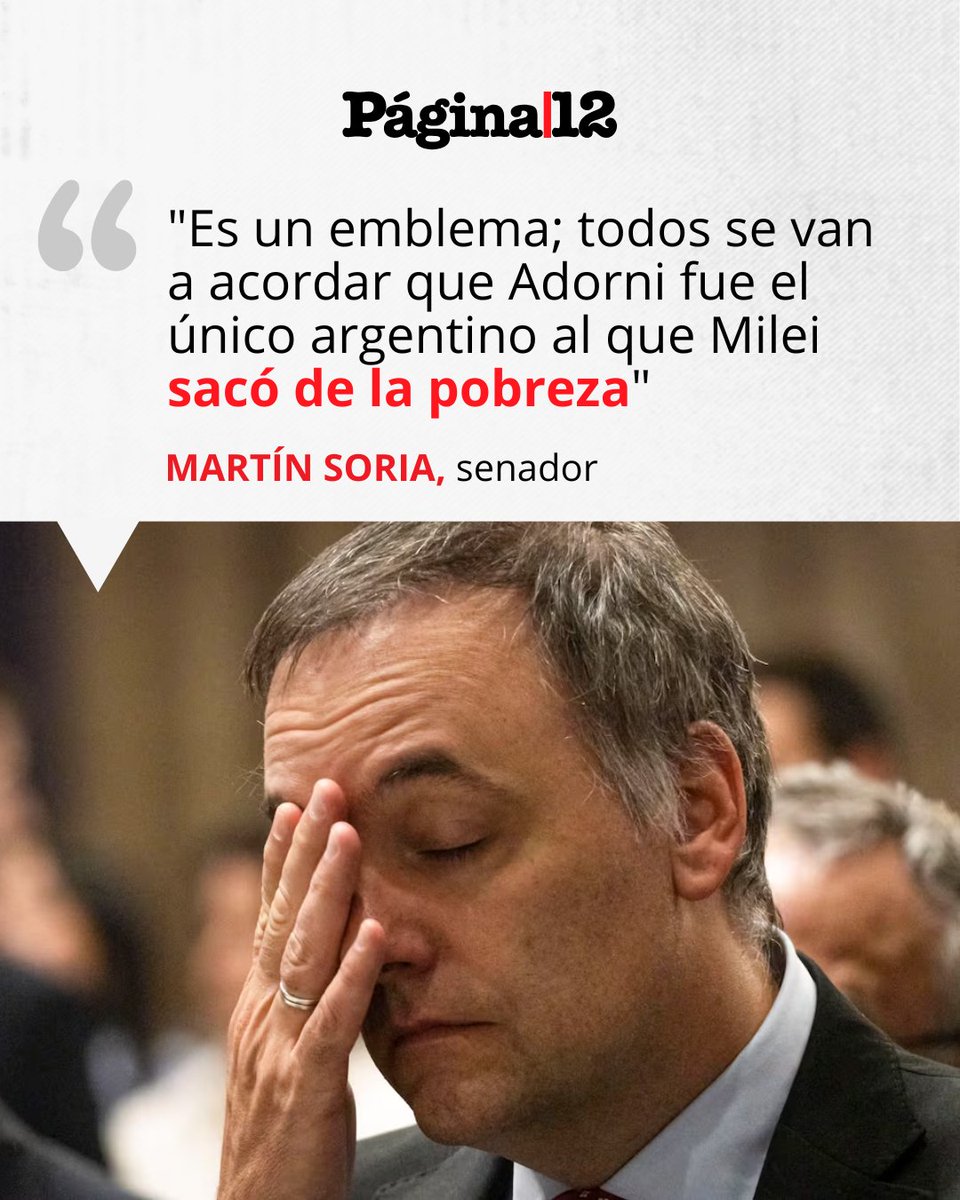 "MÁS CHORRO Y VULGAR NO SE CONSIGUE"

Martín Soria advirtió que el Gobierno atraviesa un momento “complicado” y aseguró que los escándalos de corrupción ya son un “sello distintivo” de la gestión que asumió al poder prometiendo transparencia y honestidad.

pagina12.com.ar/2026/05/07/ado…