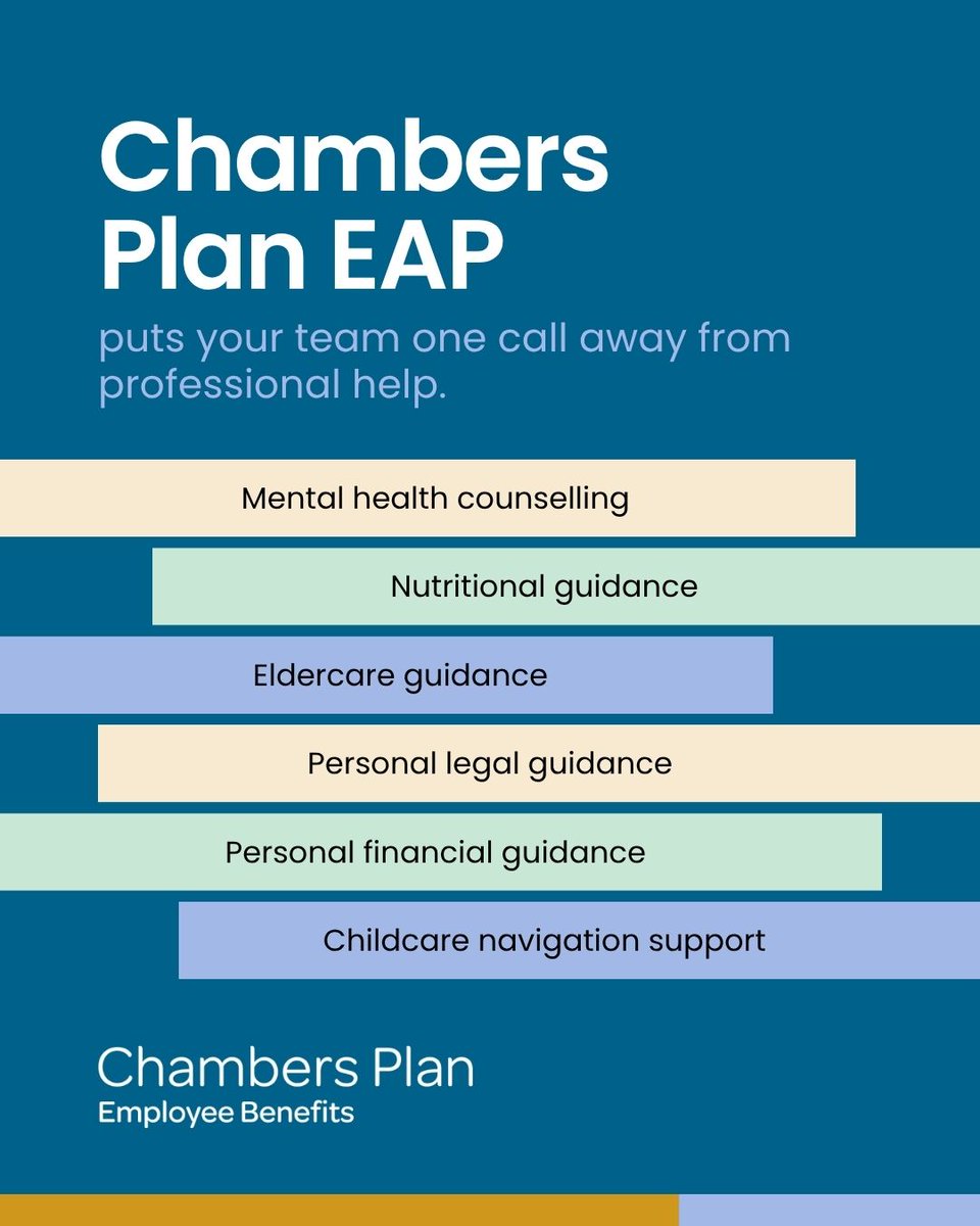 TannerFinServ's tweet photo. Put #employees one call away from a network of professionals for #MentalHealthCounselling, expert guidance on stressors like finances, family issues, nutrition, elder care and more with #EAP from #ChambersPlan #GroupBenefits.
#EmployeeBenefits #MentalHealth #MentalHealthJourney https://t.co/CF6lVG0lPQ