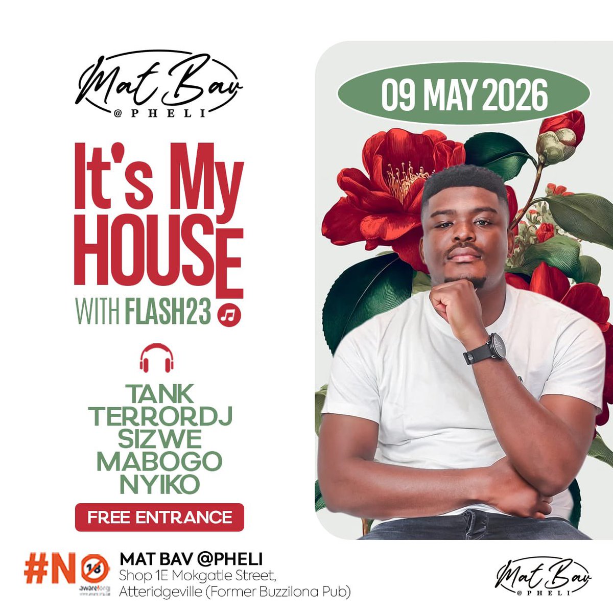 djflash23_'s tweet photo. Gig Guide🙏🏾🎹

09th May SATURDAY
📌It’s My House@1E Mokgatle Street (Mat Bav, Atteridgeville) https://t.co/TFCNg493lu