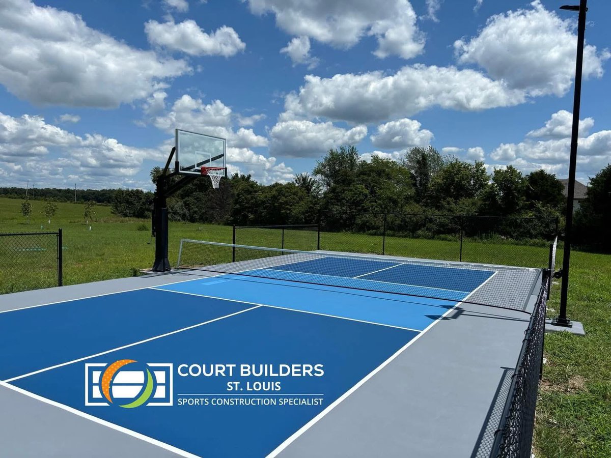 SportCourtSTL's tweet photo. Court Builders of St. Louis offers low costs, easy maintenance and unparalleled safety features. Our quality installations surpass the highest professional expectations. We take care of the details, so you can focus on the game. https://t.co/gwFwZSPtD9