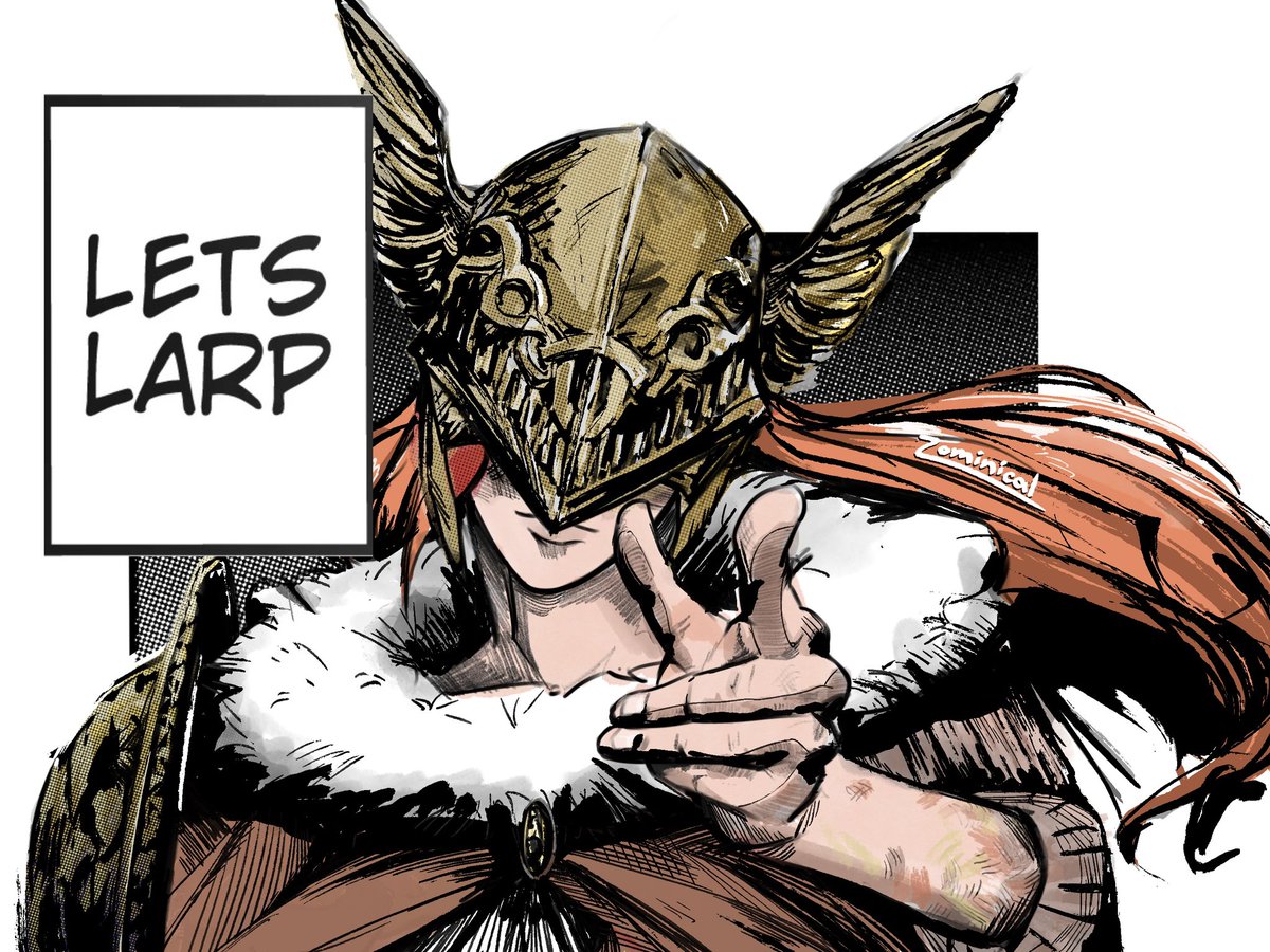 Zominical's tweet photo. Posting on here is a prison where the void doesn’t even echo back at me. Let’s larp Elden Ring—just this once. 
#larporbelarped #malenia https://t.co/QOpuUF3il0