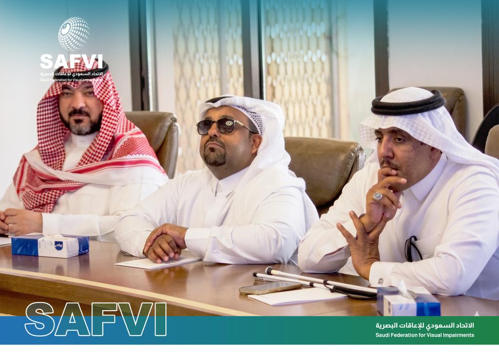 Safvi_SA's tweet photo. عقد مجلس إدارة الاتحاد السعودي للإعاقات البصرية اجتماعه الثاني يوم الخميس الموافق 7-5-2026، برئاسة سعادة الأستاذ الدكتور فيصل بارويس، وبحضور أعضاء المجلس، والمدير التنفيذي للاتحاد حيث تمت مناقشة عدد من الموضوعات المدرجة على جدول الأعمال، واستعراض أبرز التقارير والمستجدات، إلى جانب بحث الخطط والبرامج المستقبلية الداعمة لمسيرة التطوير.

كما شهد الاجتماع طرح عدد من المبادرات والمقترحات التطويرية، تأكيدًا على أهمية العمل المشترك واستمرار مسيرة الإنجاز والتميّز.