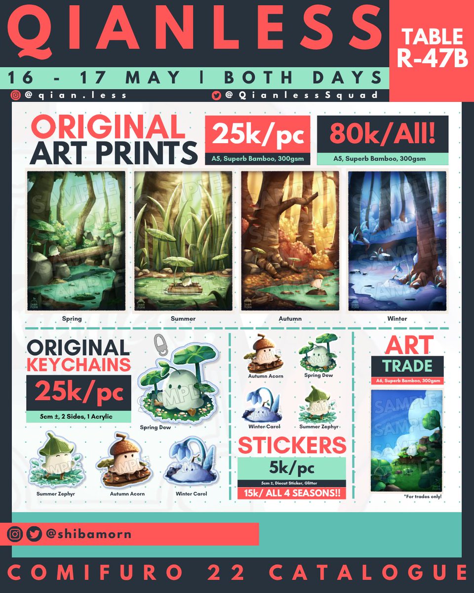 🪻[RTs Appreciated!]

#CF22 is near! How time flies like your money 💸. Come check out my OTS Catalogue for #Comifuro22 

🧭 R-47b (QIANLESS)
🗓 Both Days (16-17 May)

🌱Fandoms:
- Wuthering Waves
- HSR
- R1999
- Original OC

#wutheringwaves #hsr #r1999 #original #cf22catalogue