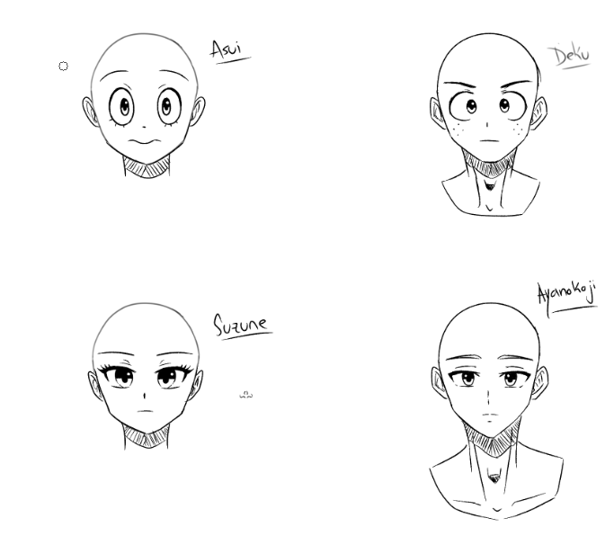 razuriart's tweet photo. Hello everyone, sorry for being inactive lately... 

I have some free time to get back to drawing, so I wanted to share these character bases I've been working on to practice different hair styles next

btw, I'm looking for #artmoots :D https://t.co/cR39n2rx0m
