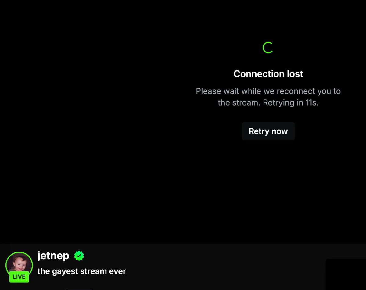 Lol stream went down 4 times in the last 10 minutes of him starting...I wonder if Jet realizes where his universe originated from and what they can do when they're upset with Online personalities #Fishtanklive