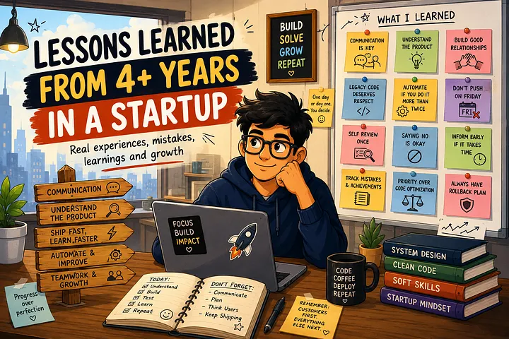 Programmerraja's tweet photo. Real Startup Engineering Lessons From 4+ Years of Experience

https://t.co/C1VTgYKZQM

#startup #learning https://t.co/BzyNkoJoa3
