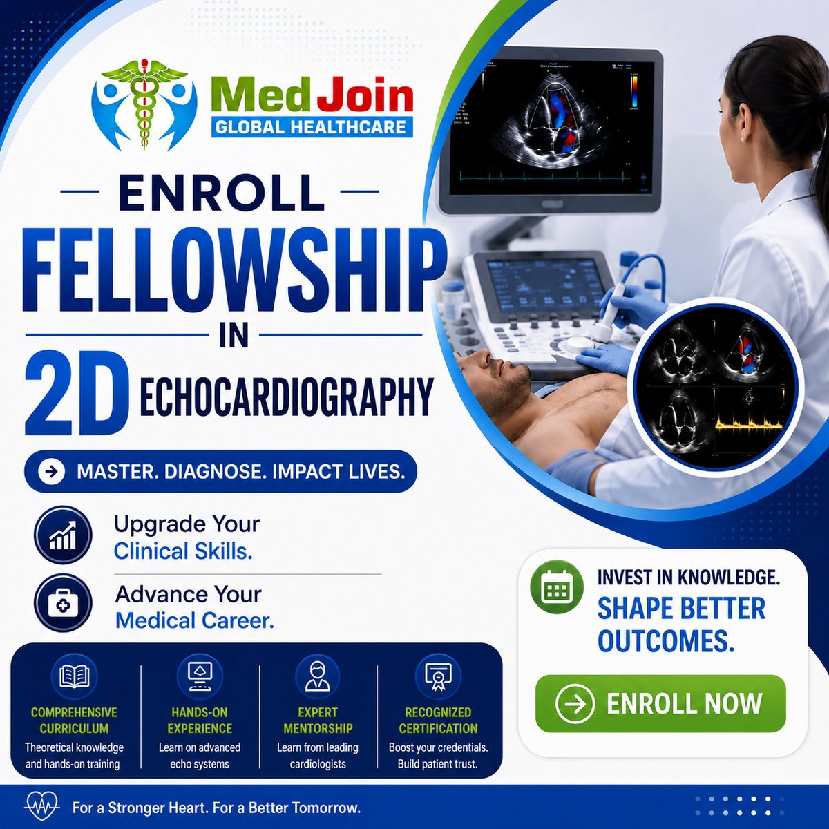 medjoinglobal's tweet photo. ❤️ Fellowship in 2D Echocardiography
Upgrade Your Clinical Skills. Advance Your Medical Career.
#MedJoin #MedJoinGlobal #2DEchocardiography #CardiologyFellowship #MedicalEducation #ClinicalCardiology #1YearFellowshipProgram
🌐 Website: https://t.co/KqkW5w6h4D https://t.co/jiKNVeEFJo