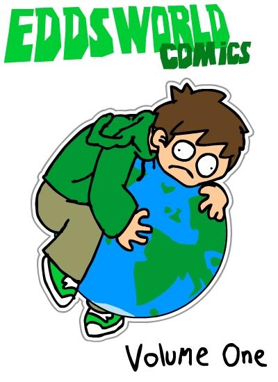 LostEddsworld's tweet photo. (November 9, 2008)

An early cover for "Eddsworld Comics: Volume One", an earlier compilation of Edd's comics which he released in March of 2009. https://t.co/jmTT4KcS46