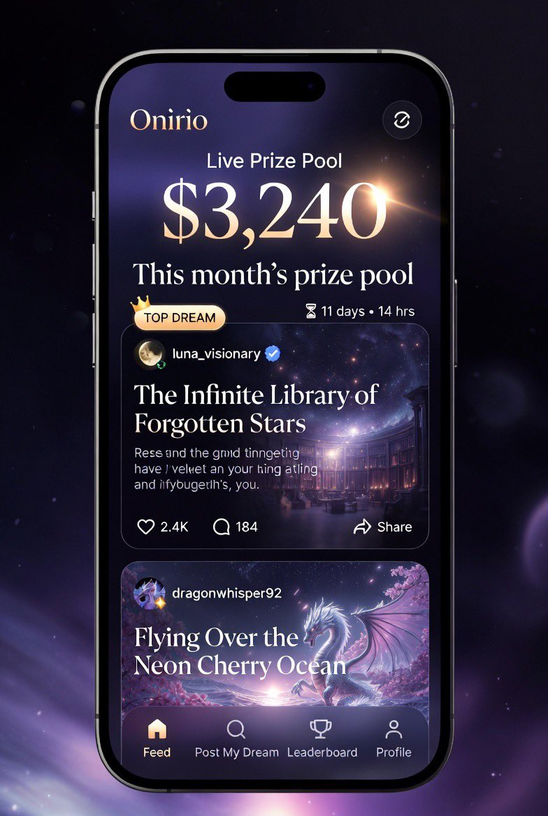 Onirio App tweet media