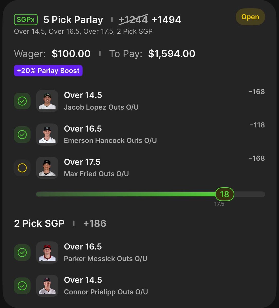 Dubl_07's tweet photo. @FiveBestBets On point again! Thanks https://t.co/QQDJbVH5bK