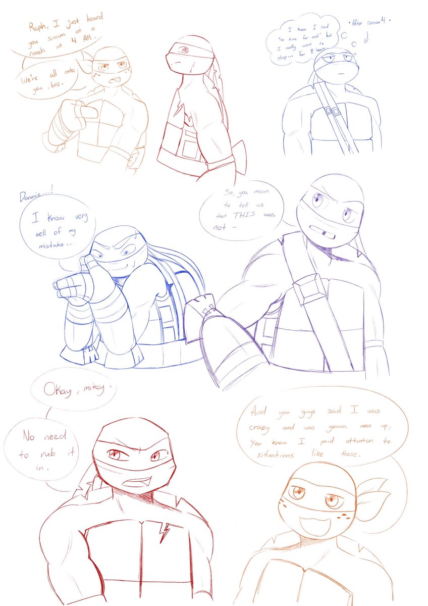 Midstars024's tweet photo. @shiiTMNT2012 I draw Tmnt too ^^ https://t.co/6gWZYEeWTb