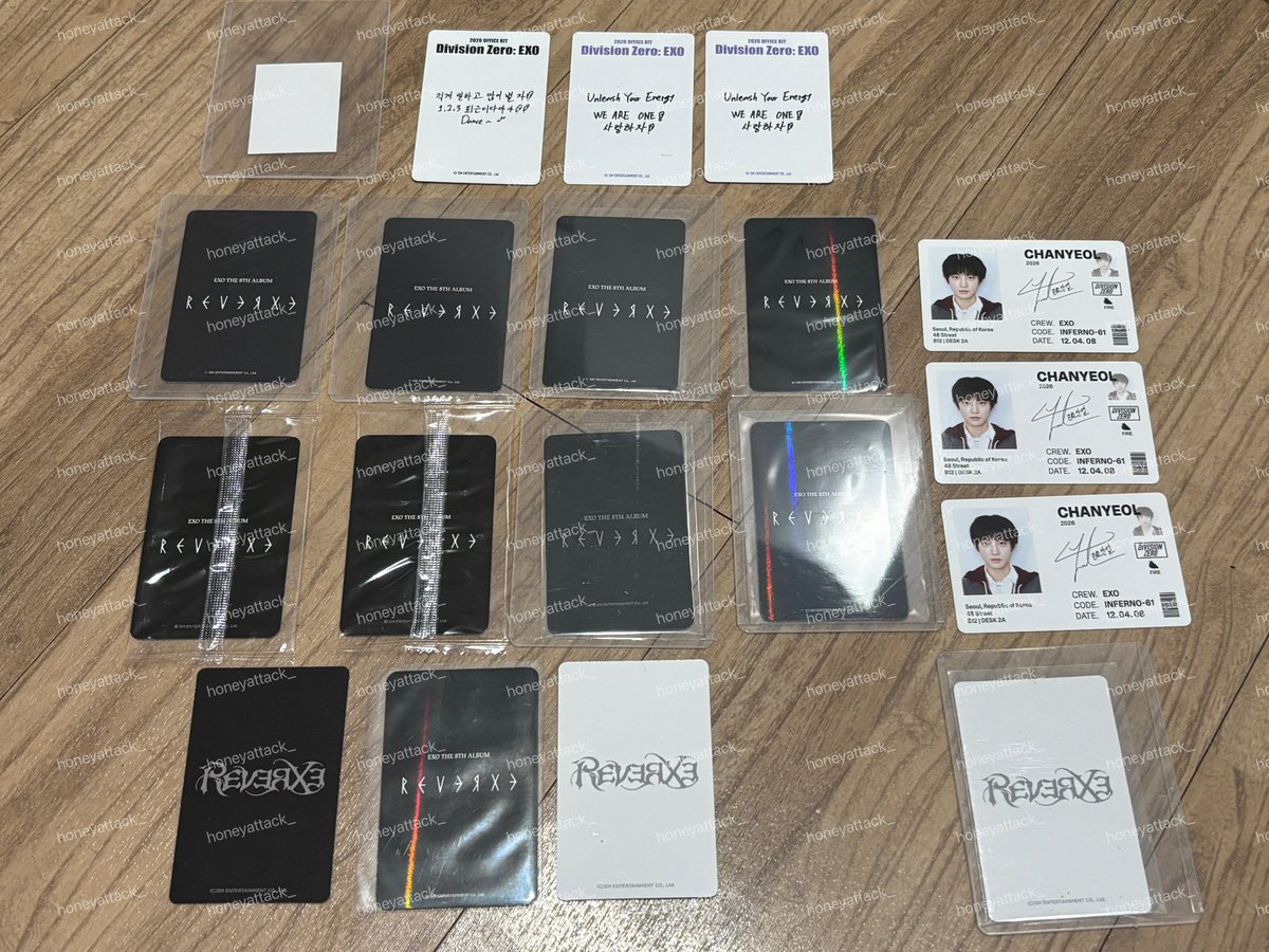 Wts Please help me clear 🍒

Chanyeol Photocards from Season Greetings and Reverxe Collections, Lucky Draw, and Offline 50k Merchandise 

#EXOinKL 

Price starts from rm7 ✨

Pls dm if anyone want 😊 #Pasarexomy #exo