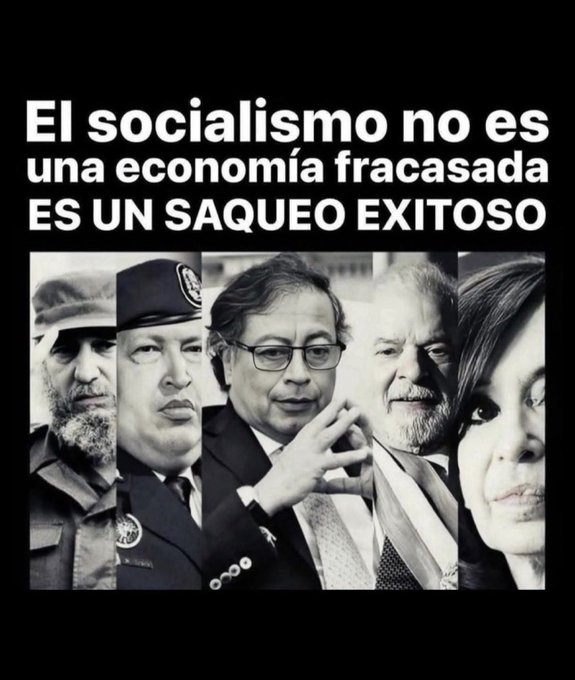guillon2511's tweet photo. La gran verdad de los Izquierdistas vividores del Estado.
Bastaron 4 años del gobierno del guerrillero Petro para confirmarlo en Colombia. https://t.co/EymgQ3lmvd