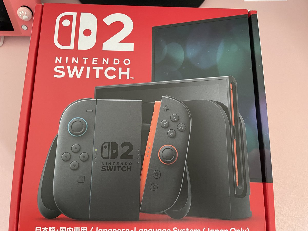 san03330's tweet photo. ポケモンぼっち勢なのでウインドウェーブダブルパック用にSwitch2の2台目を買いました、値上げ前でデッドヒートだった😇

ポケモン仕様のSwitch2出たら弟に譲ります
#ポケモン
#Switch2値上げ https://t.co/pSb5kbWJdm