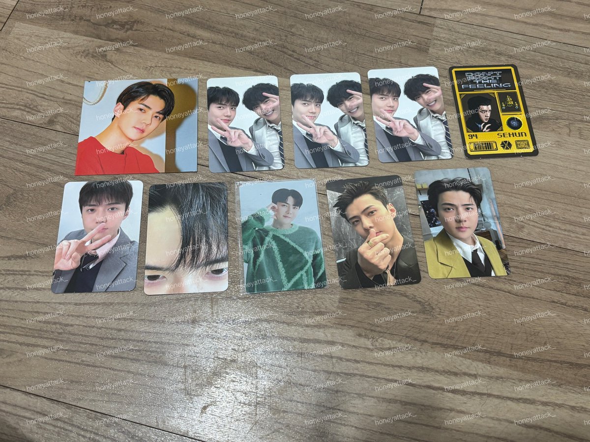 Wts Please help me clear 🐣

Sehun Photocards from Season Greetings and Reverxe Collections, Lucky Draw, and Offline 50k Merchandise 

#EXOinKL 

Price starts from rm7 ✨

Pls dm if anyone want 😊 #Pasarexomy #exo
