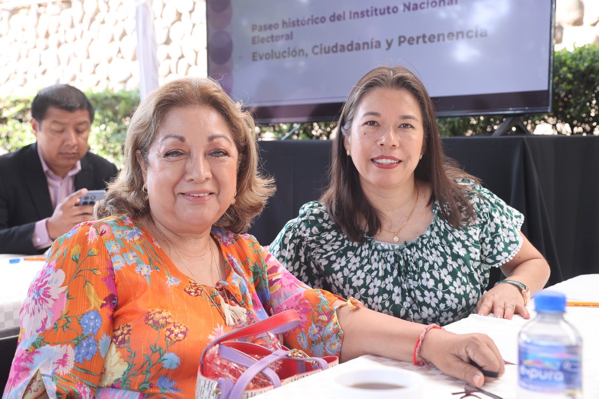 IEQROO_OPL's tweet photo. La Consejera Presidenta, @RubiPachecoP; la Consejera Electoral, @Mai_C y la Secretaria Ejecutiva, Guadalupe Esquivel Monroy; participaron en el foro «Emociones INE: Paseo histórico del Instituto Nacional Electoral. Evolución, Ciudadanía y Pertenencia» realizado por el @INEMexico. https://t.co/o4rSCu5zsD
