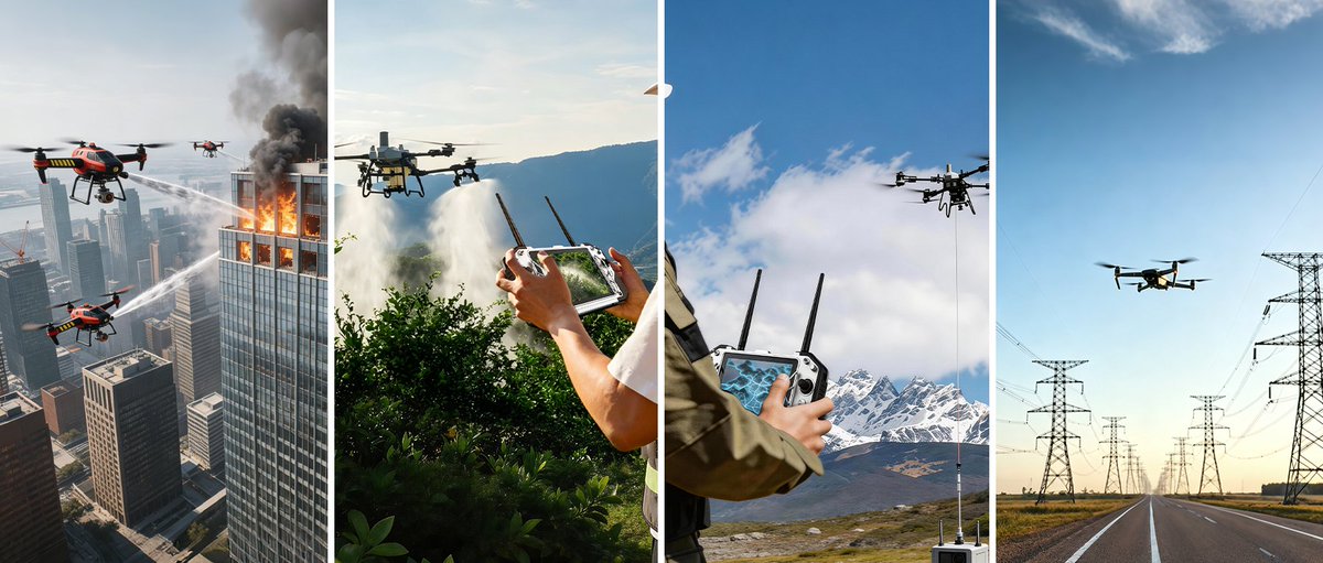 theonerugged's tweet photo. Powering the future of drone control!
From emergency rescue to smart farming, Emdoor info's rugged tablets provide the most stable platform for Handheld Ground Control Stations.
Extreme environments? No problem.
#onerugged #RuggedTech #IndustrialAutomation #LowAltitudeEconomy https://t.co/f0cp7Uj2ET
