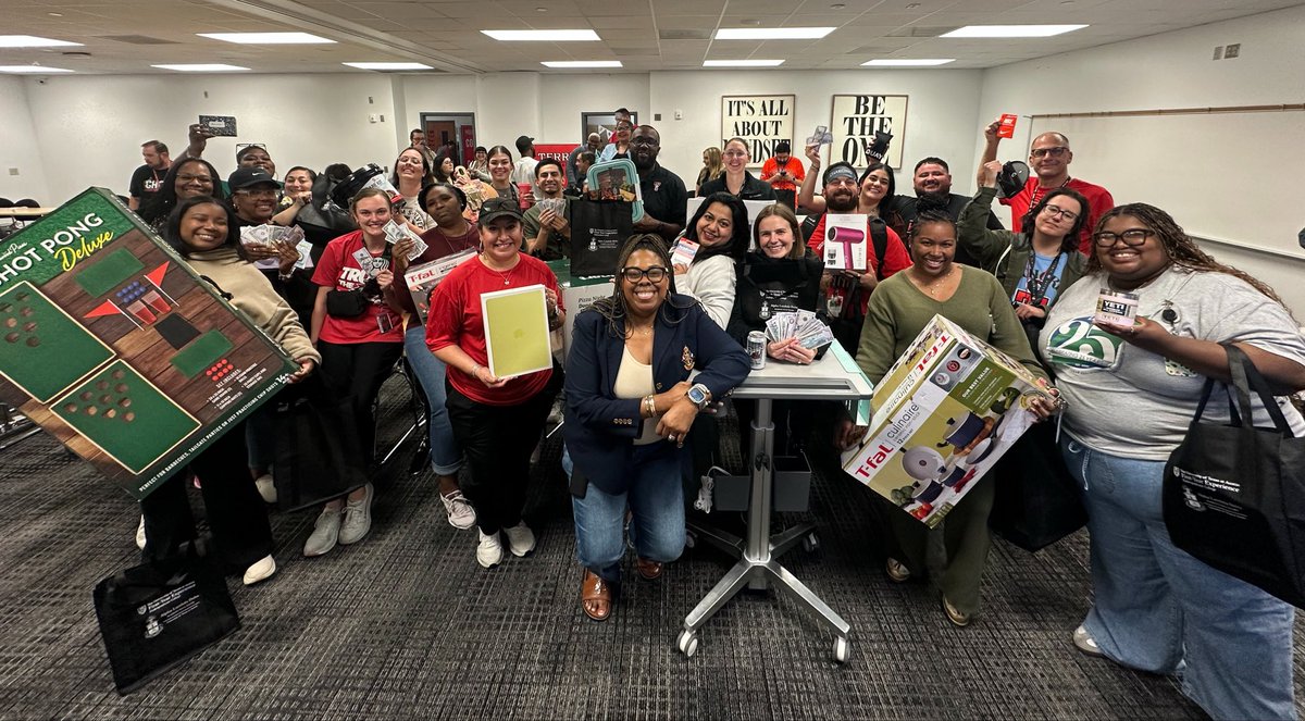 DocOfHighHopes's tweet photo. My love language has always been spoiling the people I love with gifts. Christmas &amp; Teacher Appreciation Week are my two favorite times of year. ❤️  

Today marked the end of my Teacher Appreciation journey at THS, &amp; we went out with a bang. They deserved this and more! 🫶🏽 https://t.co/bTiIKXLVeO