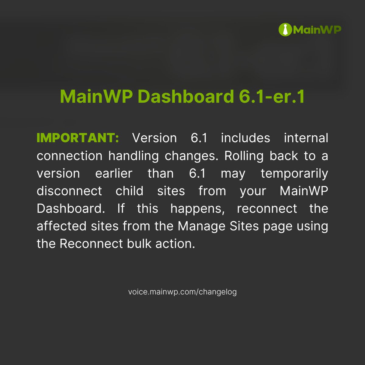 MainWP tweet media
