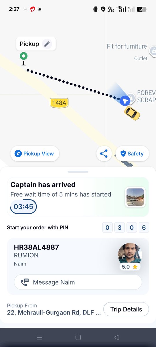 GurjarSultan77's tweet photo. @RapidoCares The worst is Rapido, till date this has never happened to me in Uber, but Rapido, thank you very much to you and your cab driver, the fare was Rs 480, I was asked for Rs 700, I was misbehaved with.And he threatened to kill me so that I would miss my train. https://t.co/XvHJZ88ejh