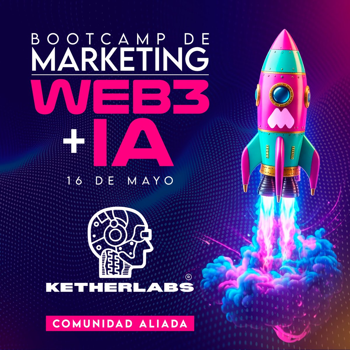 🚀 Nuevo Community Partner confirmado

Nos alegra anunciar que <a href="/ketherlabs/">KETHERLABS</a> se suma como comunidad aliada del Bootcamp Marketing Web3 + IA.

KETHERLABS es una comunidad tech con más de 10,000 miembros en LATAM, enfocada en IA, Web3, blockchain y educación tecnológica gratuita.