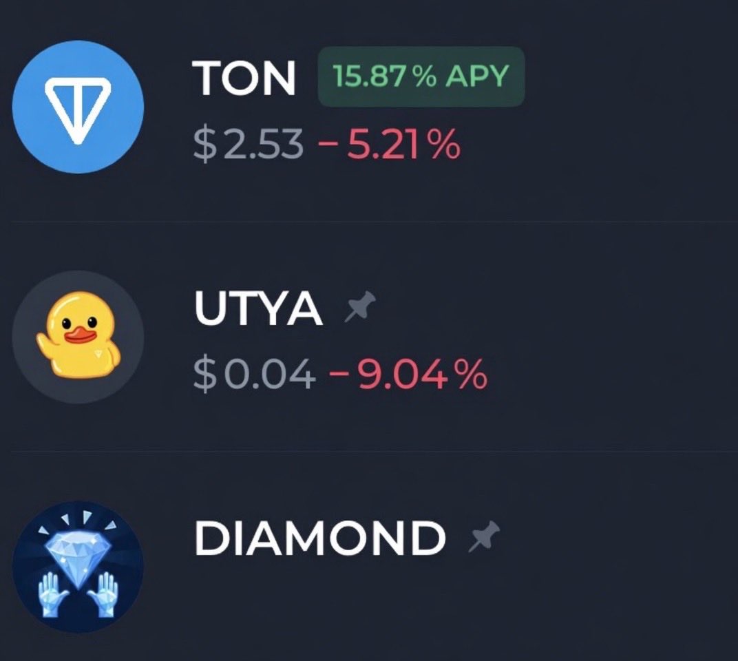 I’m holding $DIAMOND and $UTYA in my <a href="/tonkeeper/">Tonkeeper</a> wallet 🙂‍↔️