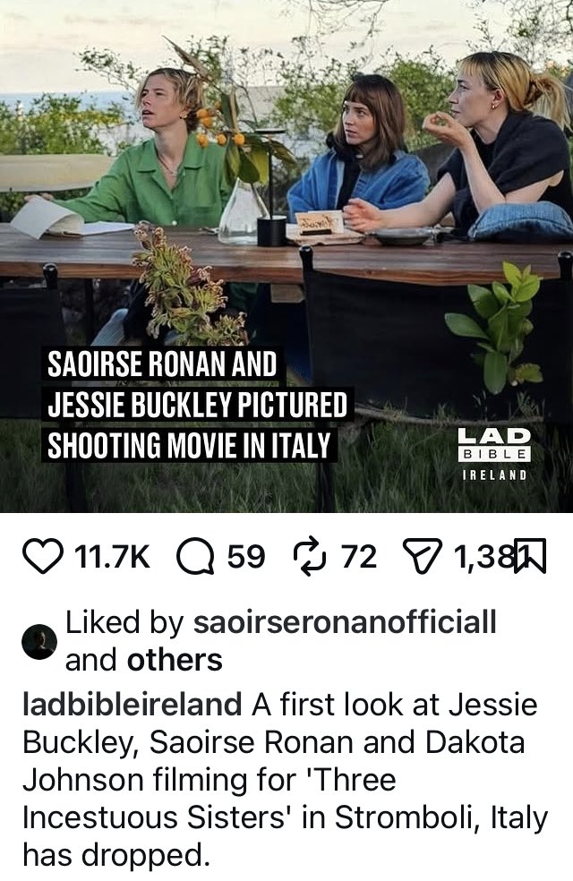 Saoirse, Jessie, AND  Dakota?? I am so seated!!