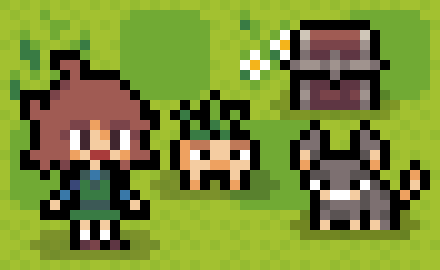 radishuu's tweet photo. creatures #gamedev #indiegame #pixelart #ドット絵 https://t.co/aJRxwKdRYz