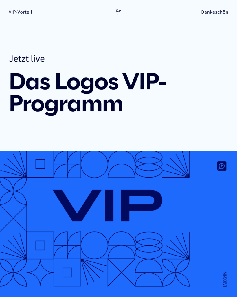 LogosDE's tweet photo. 🎉 Das Logos VIP-Programm 2026 ist da! Als Dankeschön wartet jeden Monat ein exklusiver Vorteil auf dich. 📖✨

Bist du dieses Jahr dabei? Dein erster Bonus ist bereit! Erfahre hier, wie du VIP wirst und noch tiefer in die Schrift eintauchst: 👉 https://t.co/FM3yvYGgvj https://t.co/maBYD8CaeB