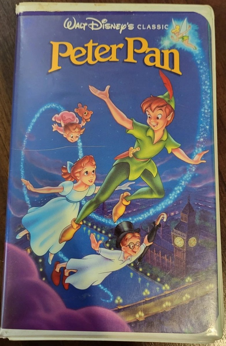 AlbertoMacias2's tweet photo. Disney Classic Peter Pan VHS – an adventure with Peter, Wendy, Tinker Bell &amp; Hook! Nostalgic Walt Disney artwork, perfect for collectors. Good condition!

https://t.co/mRofAolPpz

https://t.co/3L859On3bz

#Disney #PeterPan #VHS #VintageDisney #Collectibles #DisneyClassics https://t.co/chfubrpVJk