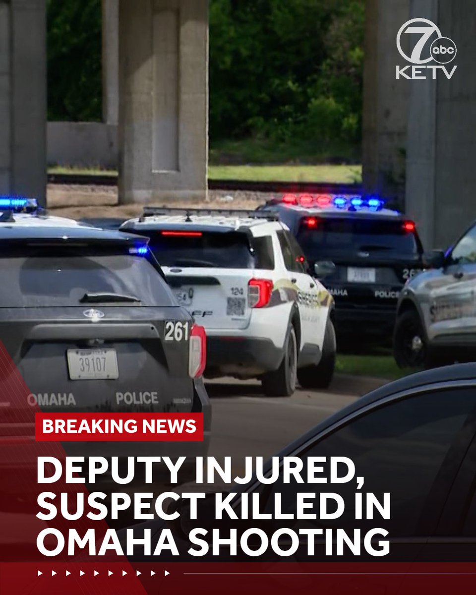 KETV's tweet photo. A deputy was injured and the suspect was killed in a "gun battle," Douglas County Sheriff Aaron Hanson said.
https://t.co/09gAD8sysl https://t.co/giLPoT5vFm