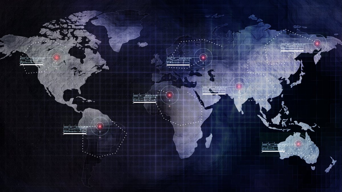 iToasteh's tweet photo. Stylized versions of the world map in Armored Core Verdict Day for each factions colours and a neutral version. #armoredcore https://t.co/QaMRu3rcX8