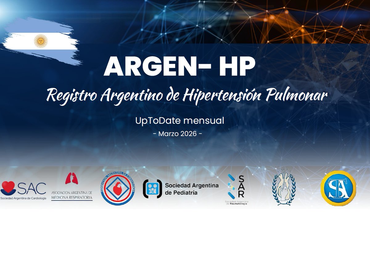 htp_ic's tweet photo. 🇦🇷 Registro ARGEN-HP

✅ Más de 800 pacientes actualmente
✅ 50 instituciones de todo el país

Aún podés participar!⤵️

registrodehipertensionpulmonar@gmail.com 

@SAC_54 
@SACJoven https://t.co/eqXa8GrNAS
