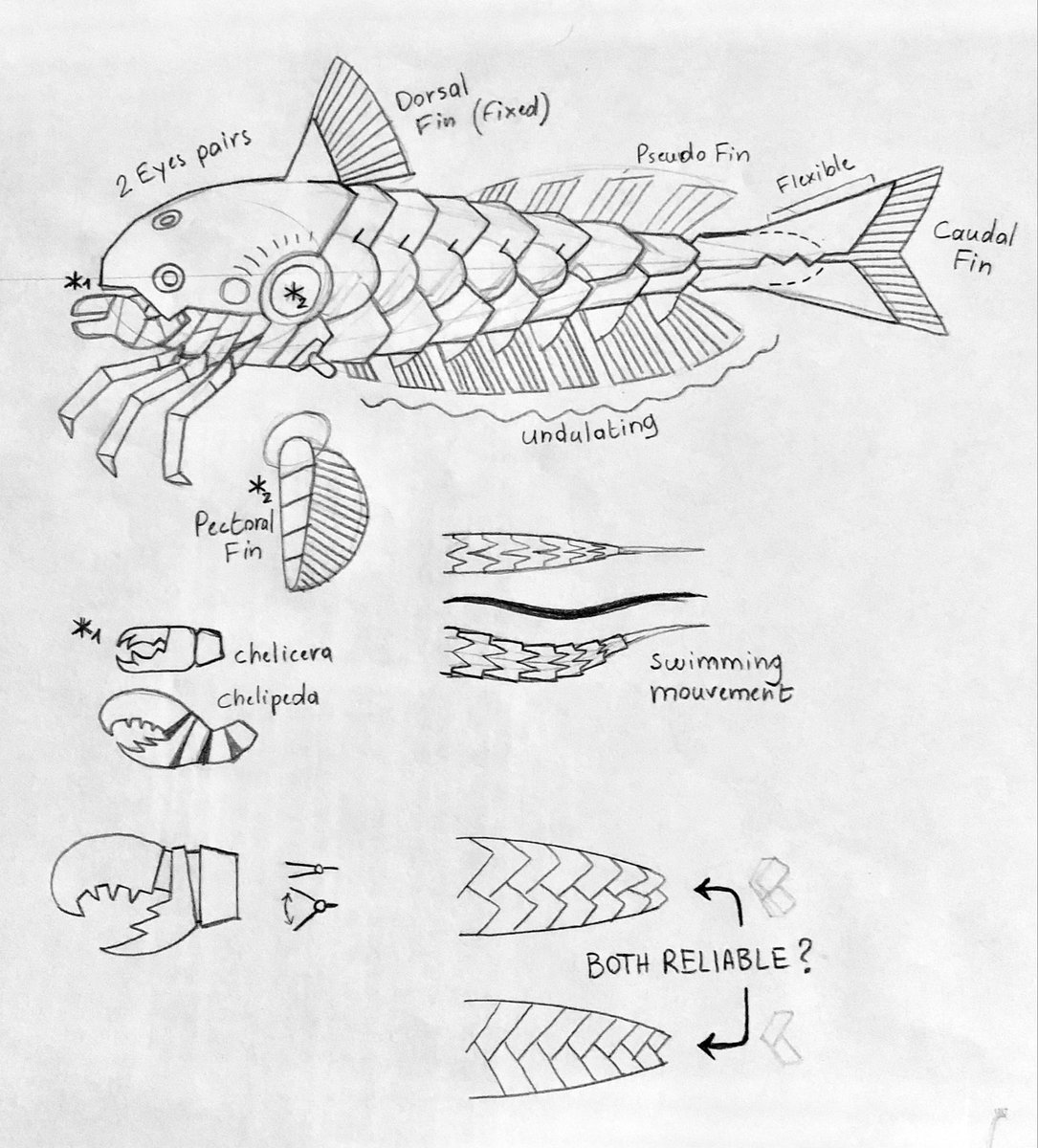 GrailetA's tweet photo. @alexriesart In any case, your leviathan greatly inspired me to create my own "fish-arthropod" aliens, the ichthyocariformes.
I continue to follow your creations! They are an incredible source of inspiration and motivation for me! And I thank you for that. https://t.co/hV049Y8JKj