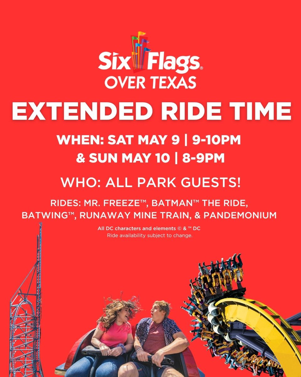 Six Flags Over Texas tweet media