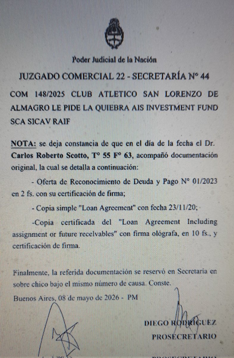 lasavinotw's tweet photo. La Deuda es Inexistente, no figura en asientos contables del Club

Este es la mayor traición y  robo de la historia dsp de la venta del Gasómetro de Avenida La Plata

No hay un Juez q actúe d oficio? Este club necesita ser intervenido por la justicia, las elecciones son un engaño https://t.co/d9OyLf2l3C