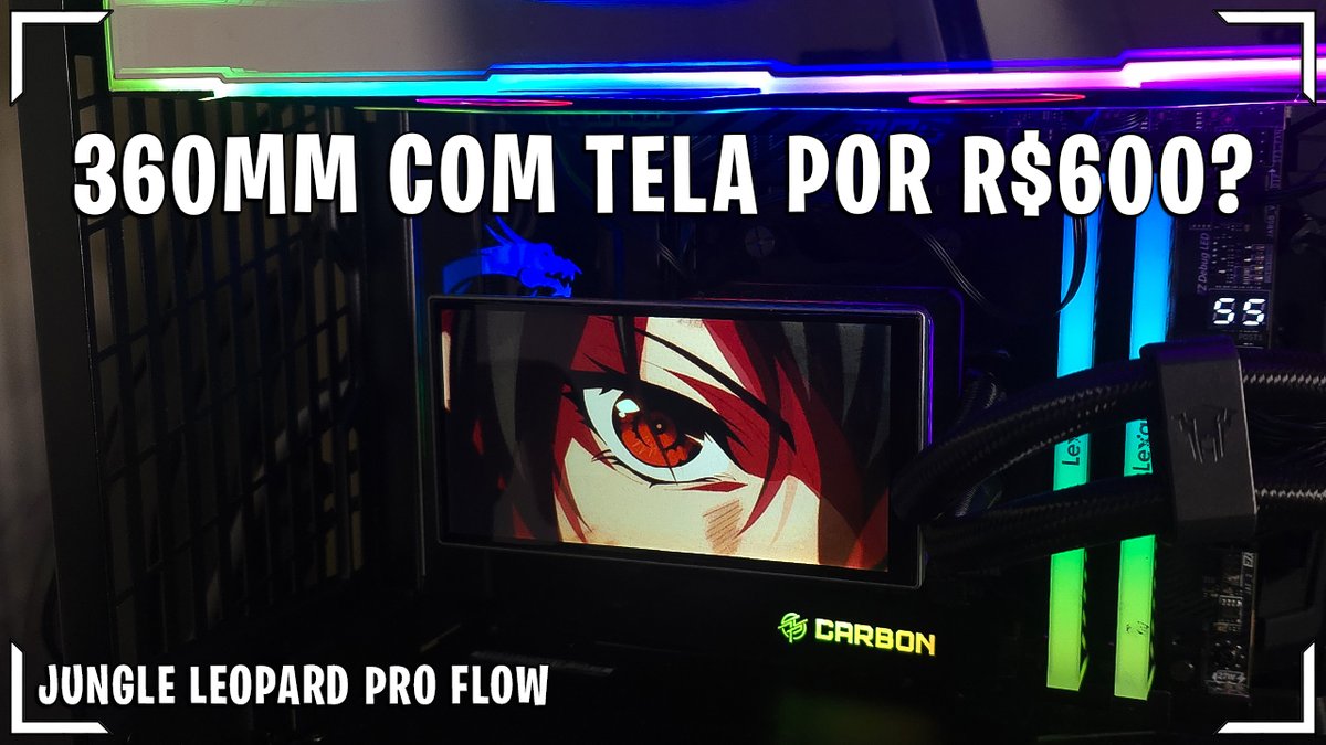Daudasvlr's tweet photo. Water Cooler 360mm com Tela LCD por R$600? | Jungle Leopard Pro Flow
@jungleLeopardpc  
 
▸ Review completo com instalação no AM5
▸ Testado no Ryzen 9800X3D
▸ Tela LCD de 5,5" personalizável
▸ Vale cada centavo

https://t.co/VGTVB2EC23 https://t.co/fPSQxkPUQD