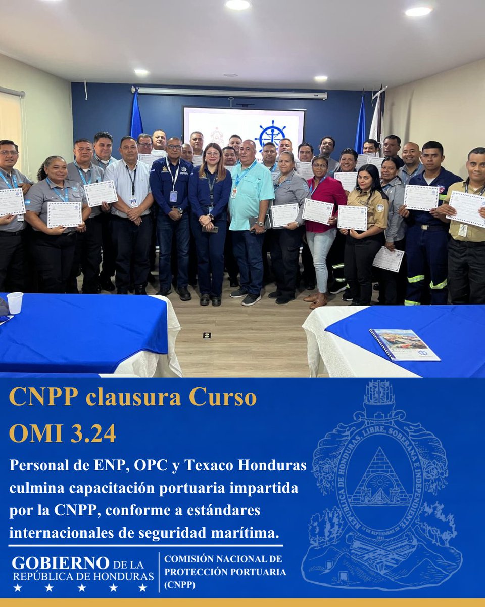 Comisión Nacional de Protección Portuaria tweet media